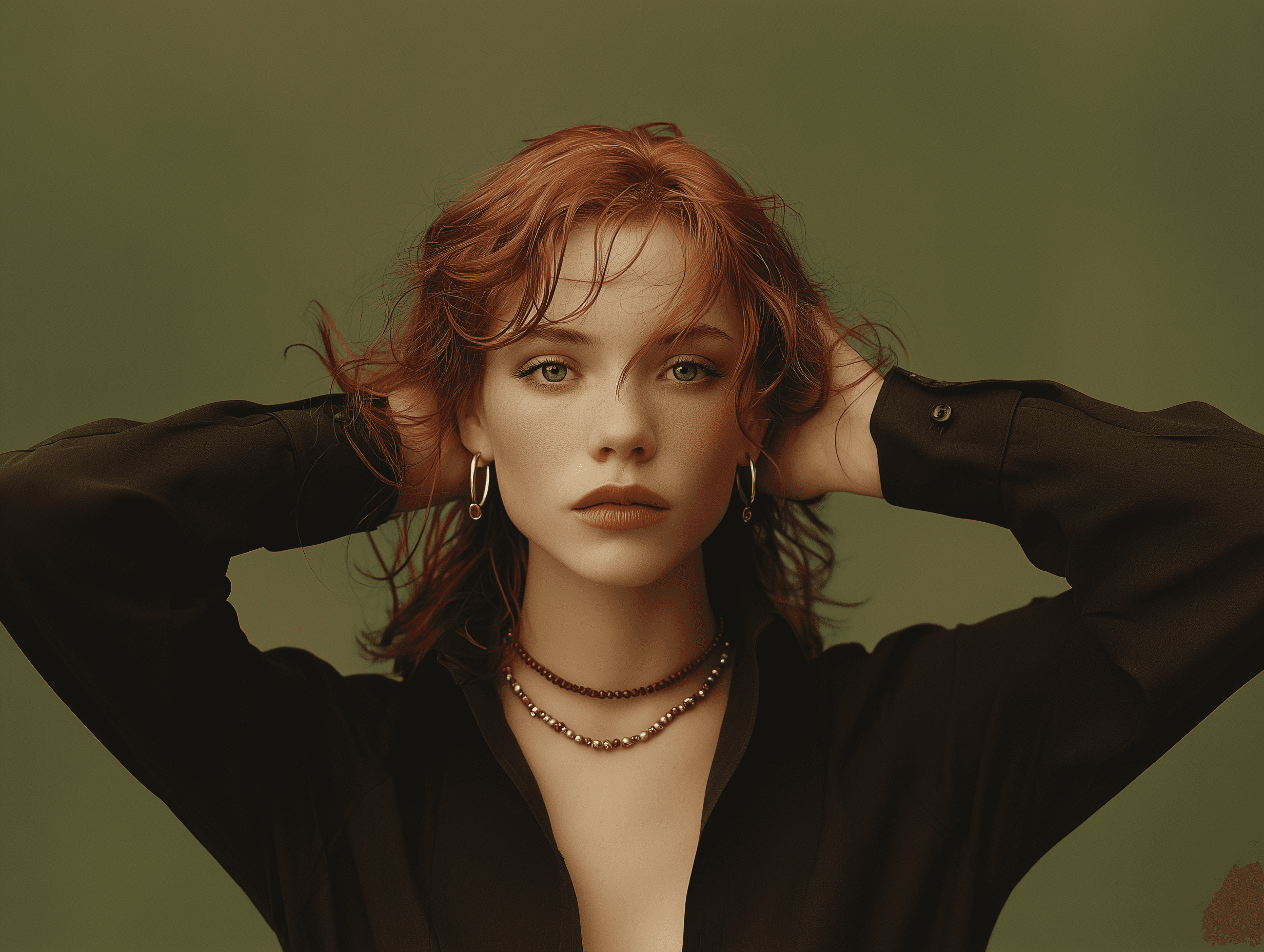 Model wearing Maanki Jewels jewelry