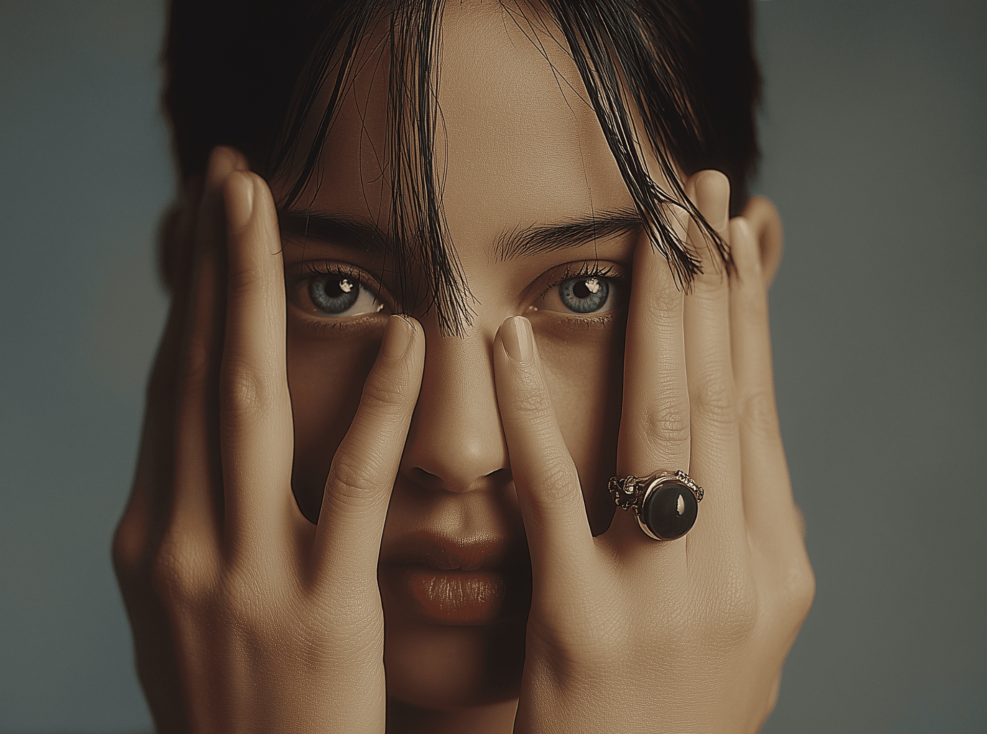 Cherry Ligne Drops — cherry red drop earrings in gold